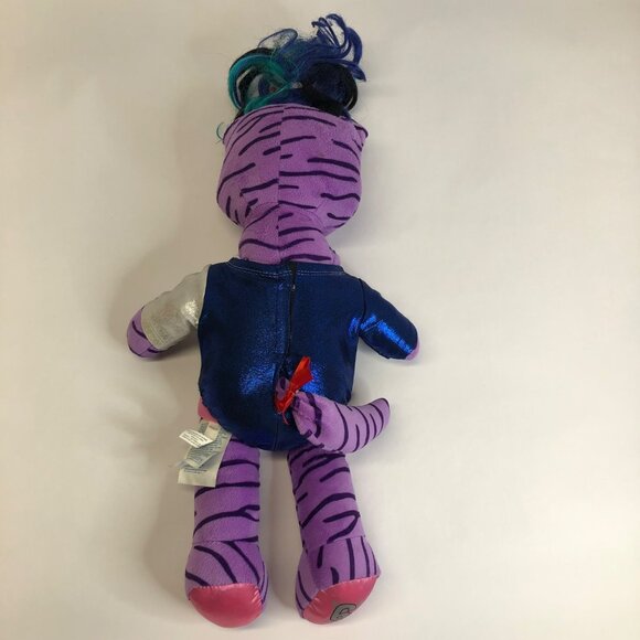 Build-A-Bear HG Honey Girls Teegan Plush 20" Purple Tiger Cat Stuffed Animal - Picture 5 of 13
